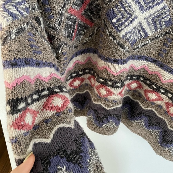 Vintage mohair blend hand knit sweater - Picture 4 of 7